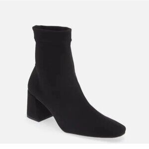 Pedro Garcia Women's Idoia Black Stretch Sock Block Heel Boots Women EU 40/US 10